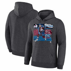 Nathan MacKinnon Colorado Avalanche Fresh Ice Hoodie Charcoal