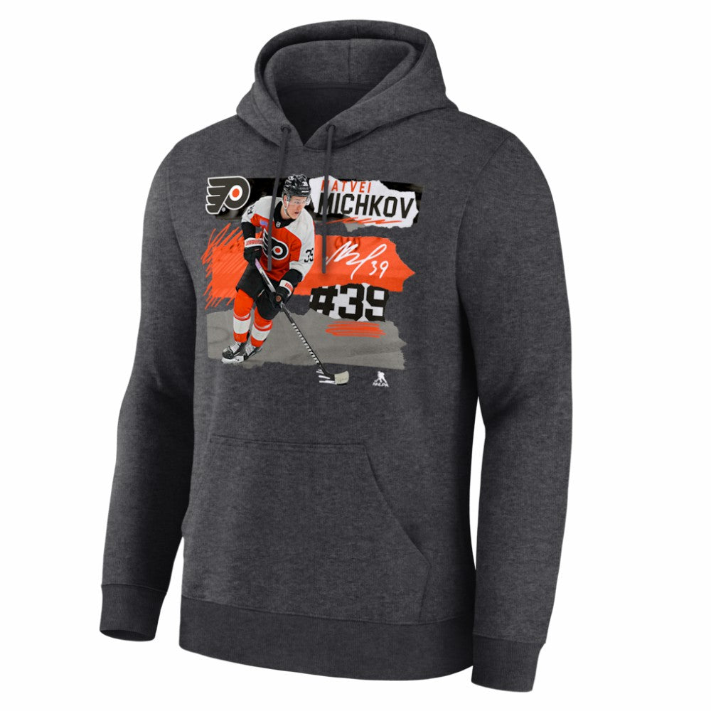 Matvei Michkov Philadelphia Flyers Fresh Ice Hoodie Charcoal