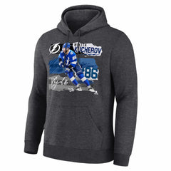 Nikita Kucherov Tampa Bay Lightning Fresh Ice Hoodie Charcoal