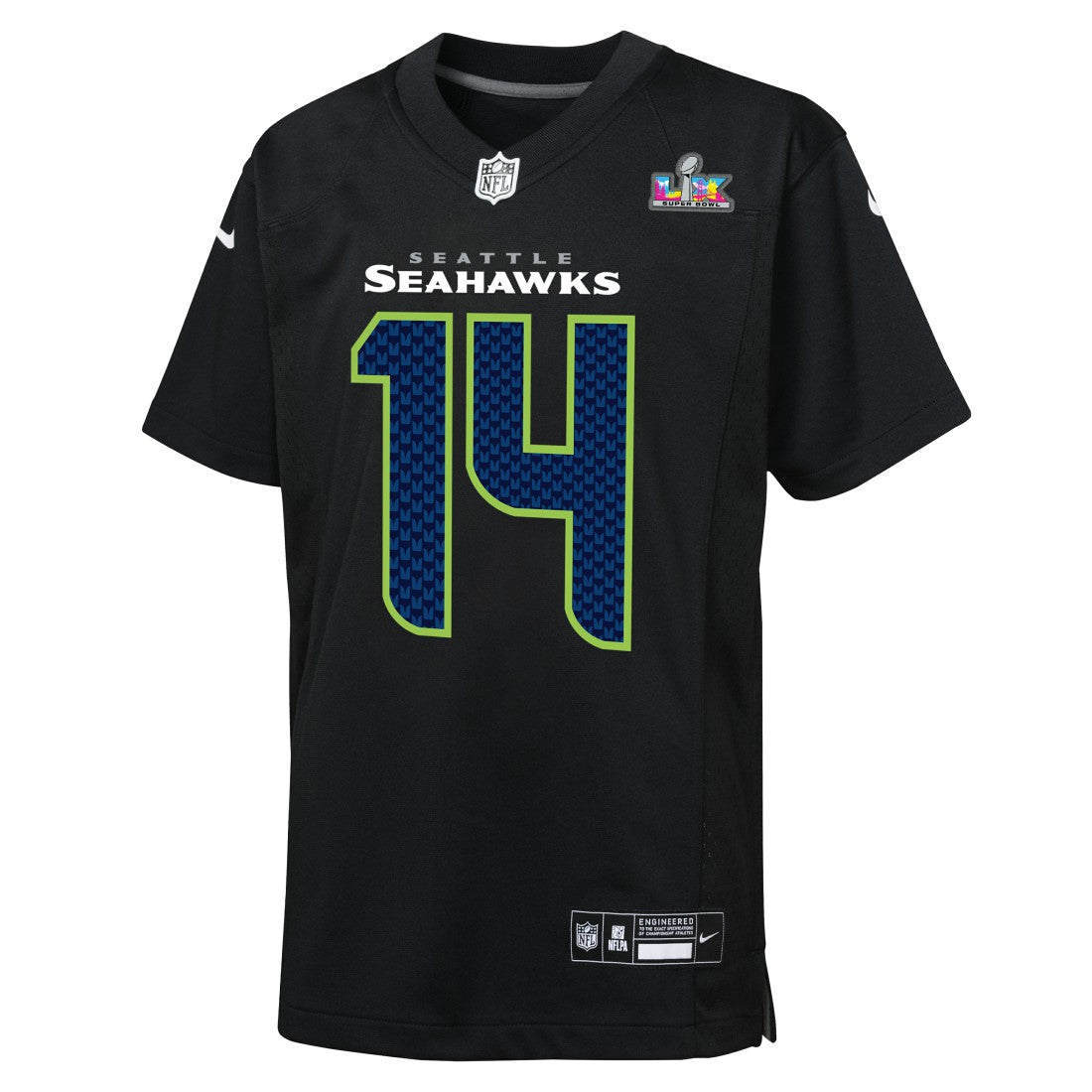 Sam Darnold Seattle Seahawks Youth Super Bowl LX Carbon Fashion Game Jersey - Black