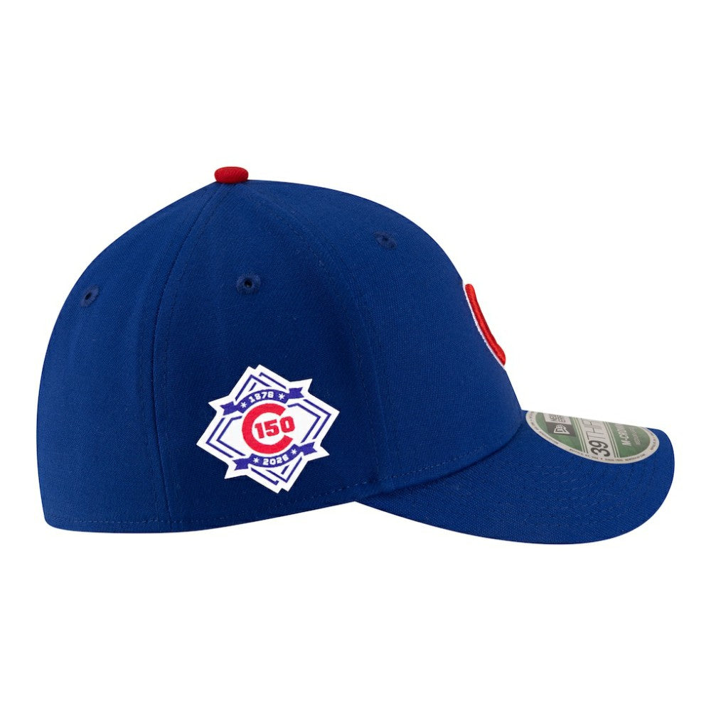 Chicago Cubs 150th Anniversary 39THIRTY M-Crown Flex Hat Royal | New Era