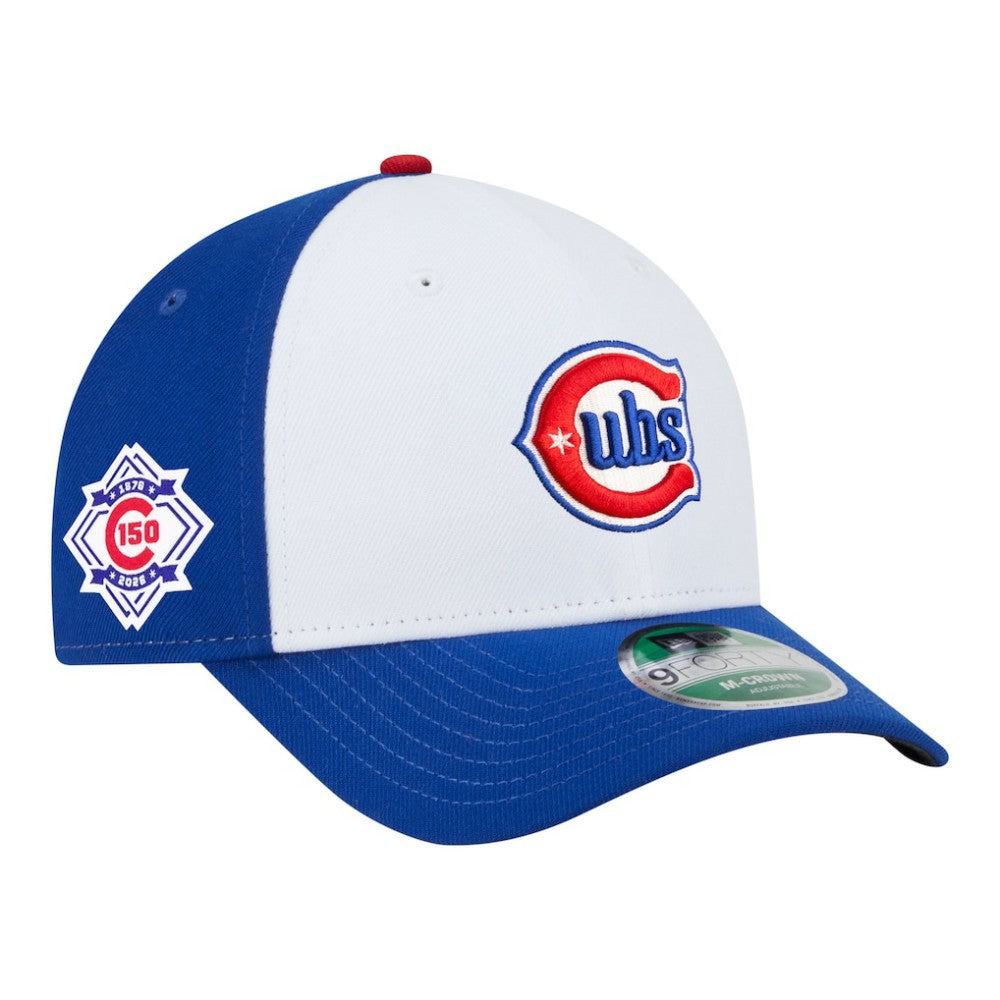 Chicago Cubs 150th Anniversary 9FORTY M-Crown Adjustable Hat White/Royal | New Era