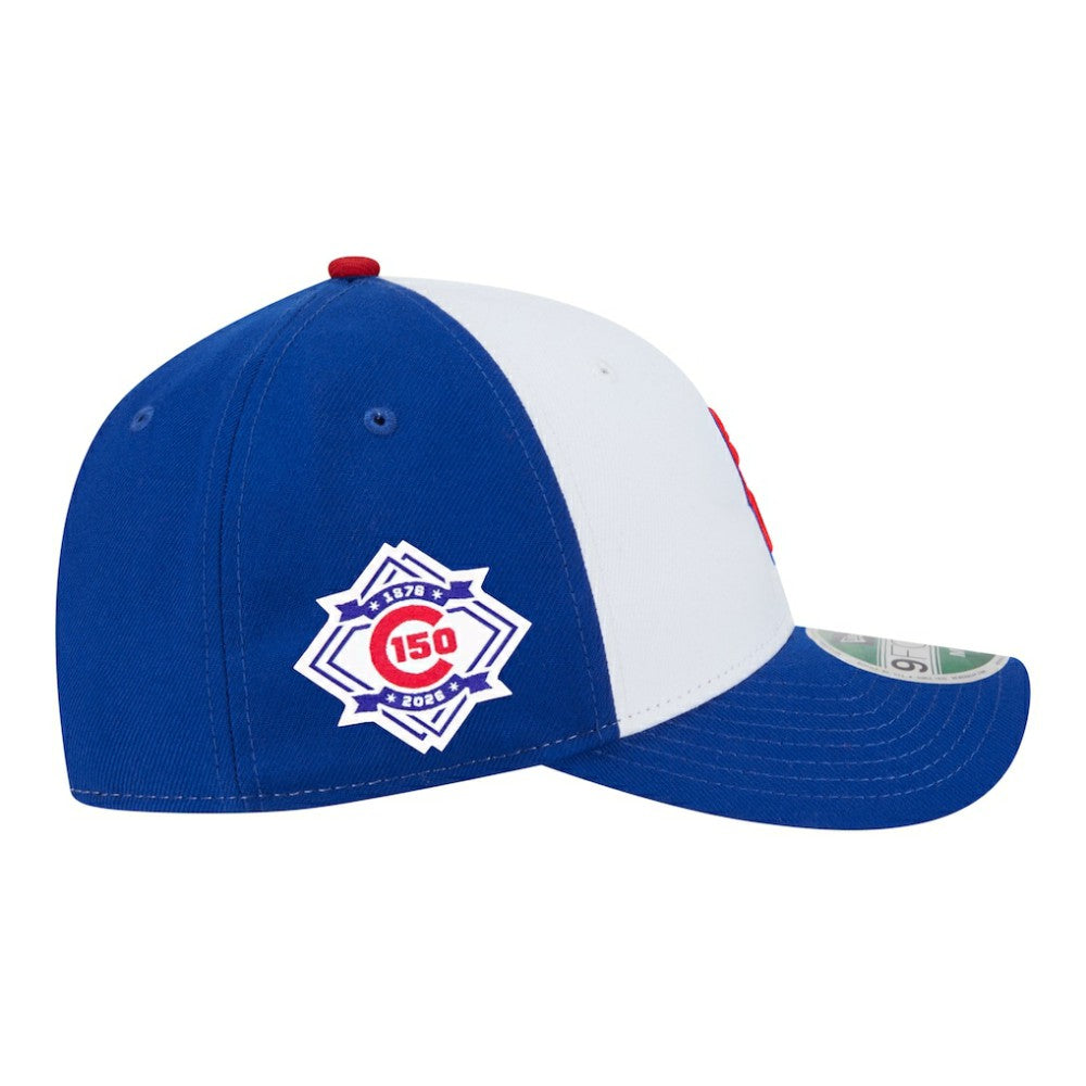 Chicago Cubs 150th Anniversary 9FORTY M-Crown Adjustable Hat White/Royal | New Era