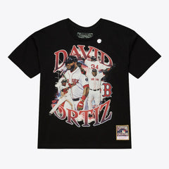 David Ortiz Boston Red Sox Legendary Collage Player T-Shirt Black | Mitchell & Ness