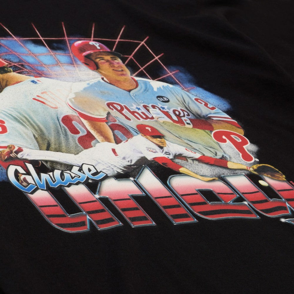 Chase Utley Philadelphia Phillies Legendary Collage Player T-Shirt Black | Mitchell & Ness