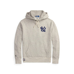 Yankees Polo Ralph Lauren Fleece Hoodie Gray