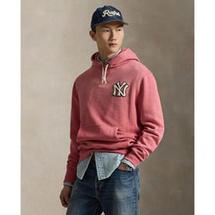 Yankees Polo Ralph Lauren Fleece Hoodie Red