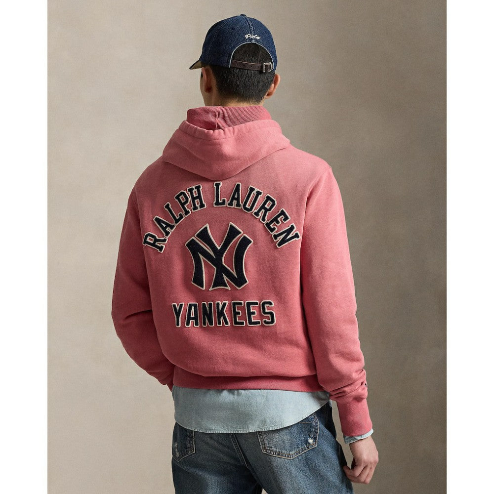 Yankees Polo Ralph Lauren Fleece Hoodie Red