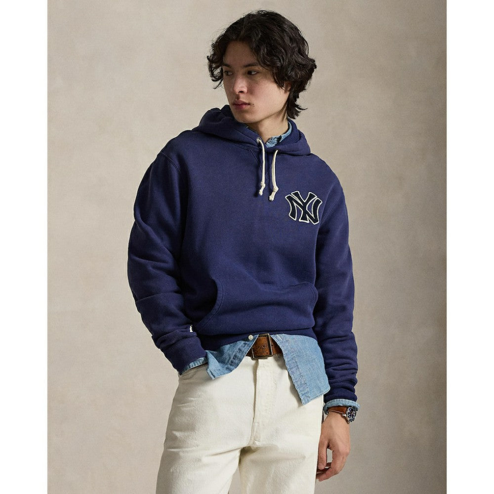 Yankees Polo Ralph Lauren Fleece Hoodie Navy