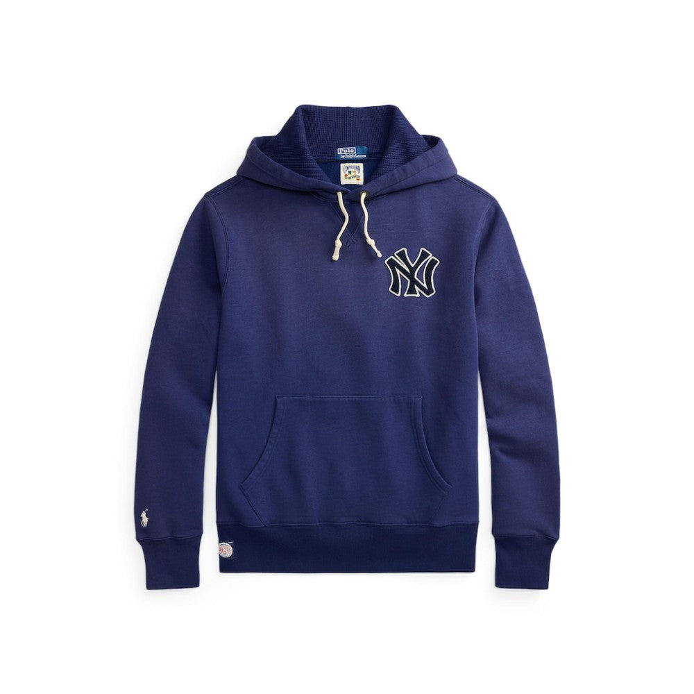 Yankees Polo Ralph Lauren Fleece Hoodie Navy