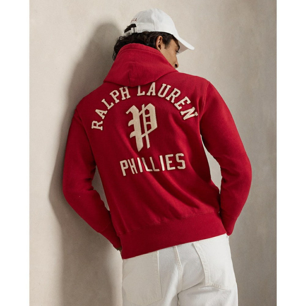 Phillies Polo Ralph Lauren Fleece Hoodie Red