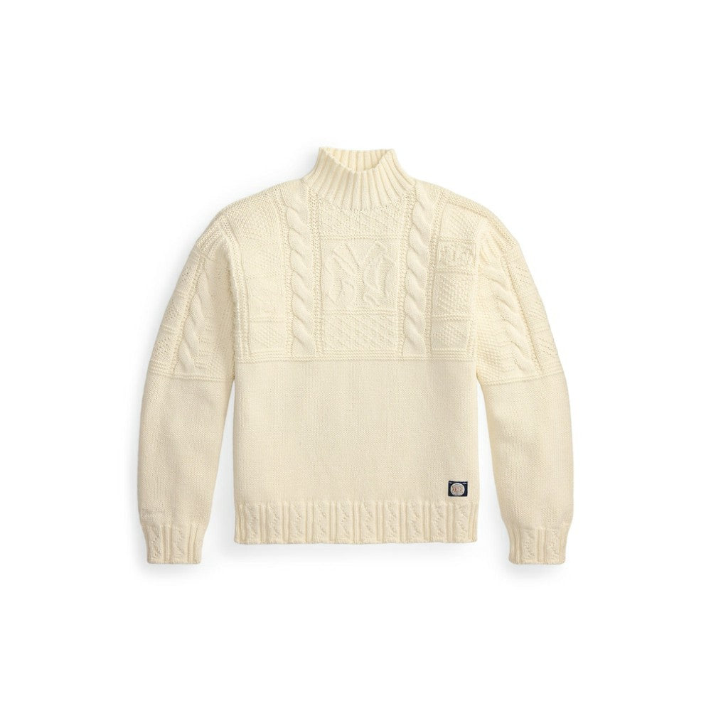Yankees Polo Ralph Lauren Sweater Cream