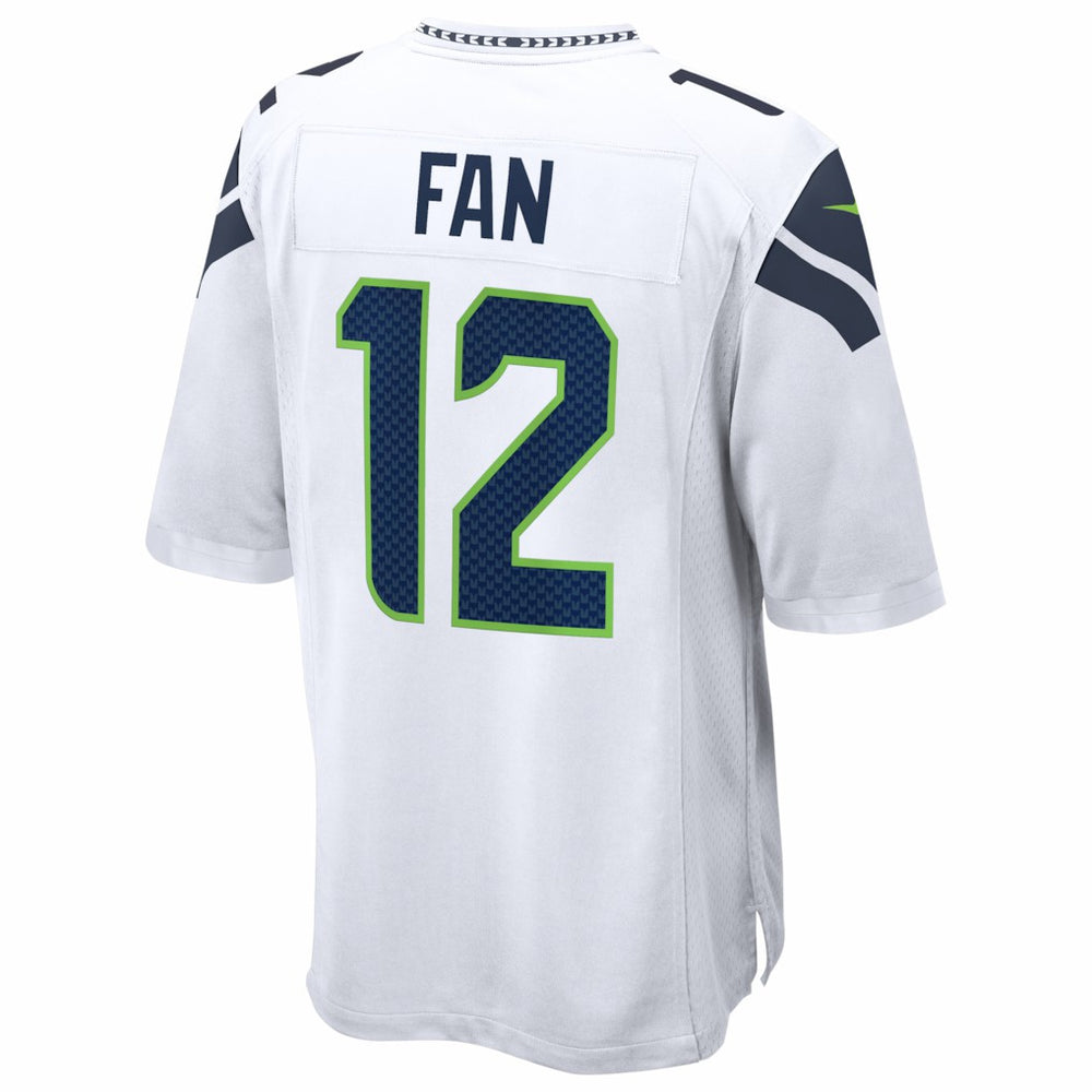 12s Seattle Seahawks Game Jersey White Nike