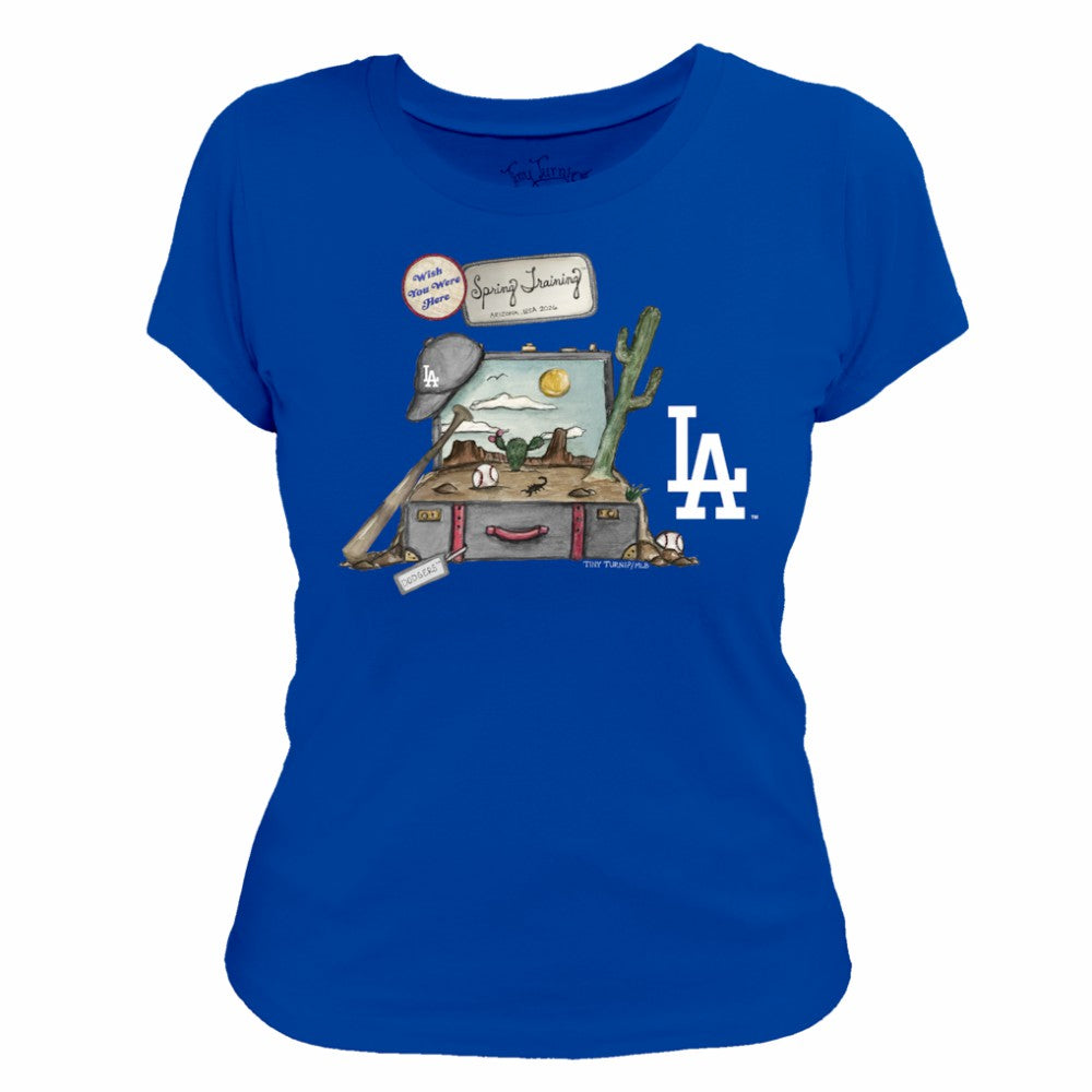 Los Angeles Dodgers Tiny Turnip Women's 2026 Spring Training T-Shirt Royal