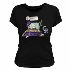 Colorado Rockies Tiny Turnip Women's 2026 Spring Training T-Shirt Black