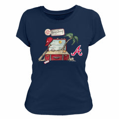 Atlanta Braves Tiny Turnip Women's 2026 Spring Training T-Shirt Navy
