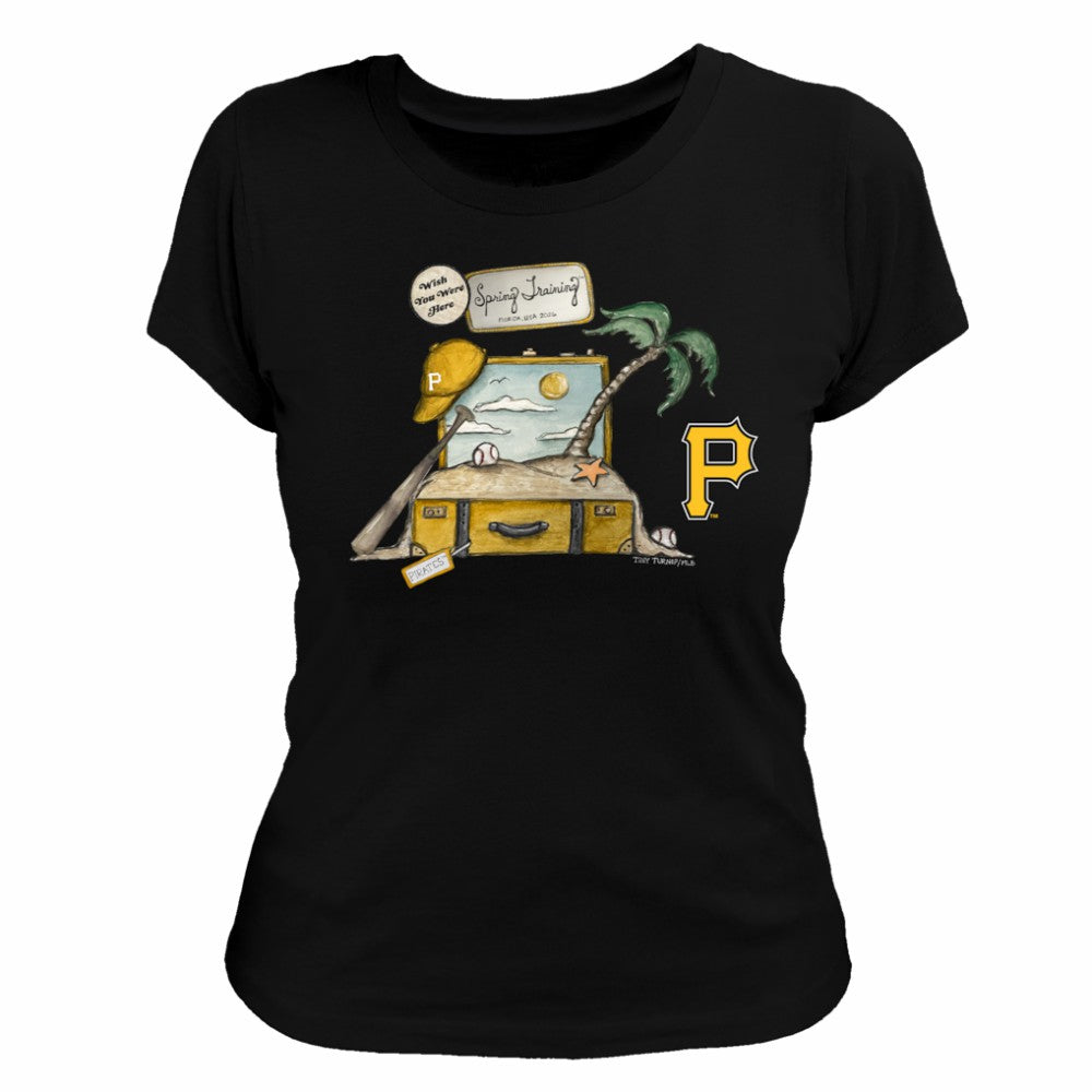 Pittsburgh Pirates Tiny Turnip Women's 2026 Spring Training T-Shirt Black