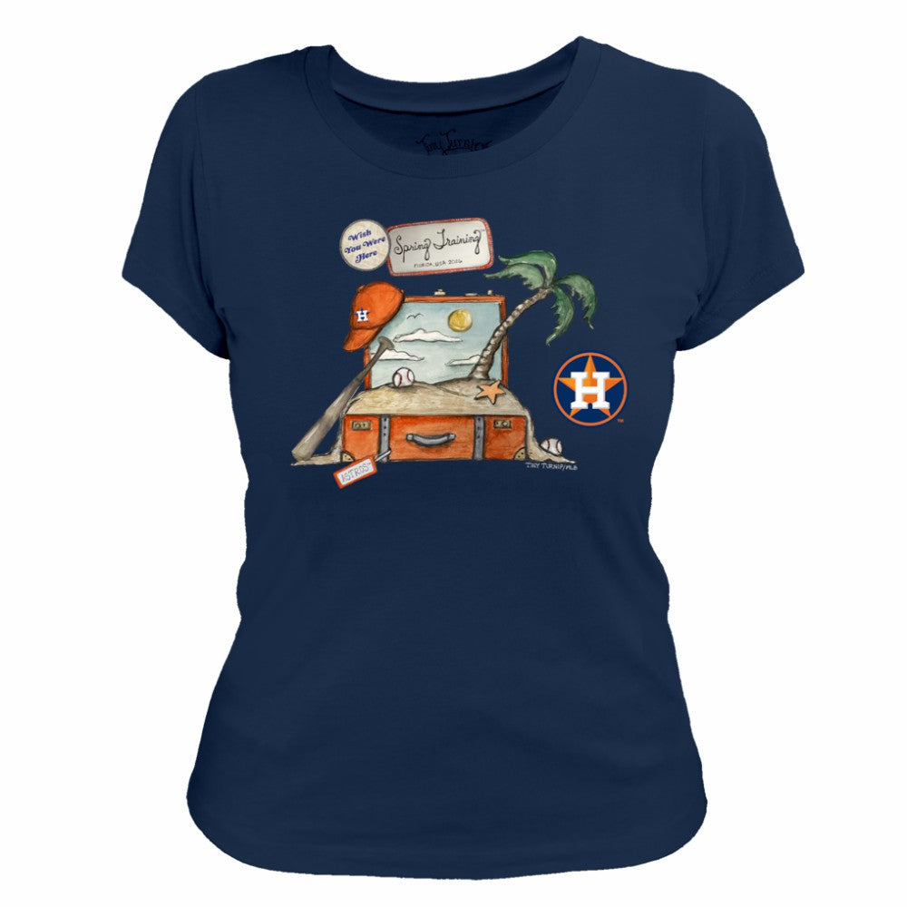 Houston Astros Tiny Turnip Women's 2026 Spring Training T-Shirt Navy