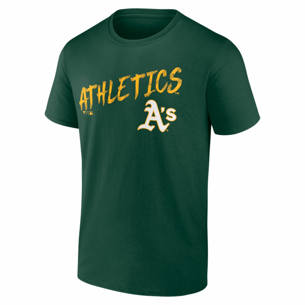 Athletics  Hustle Personalized Name & Number T-Shirt Green