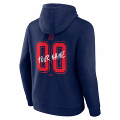 Boston Red Sox  Hustle Personalized Name & Number Hoodie Navy