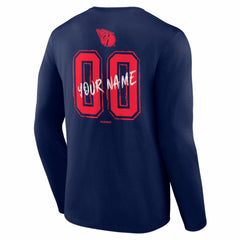Cleveland Guardians  Hustle Personalized Name & Number Long Sleeve T-Shirt Navy