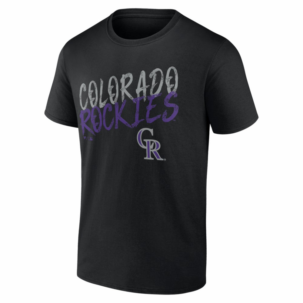 Colorado Rockies  Hustle Personalized Name & Number T-Shirt Black