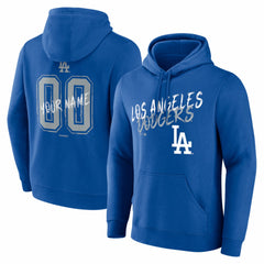 Los Angeles Dodgers  Hustle Personalized Name & Number Hoodie Royal