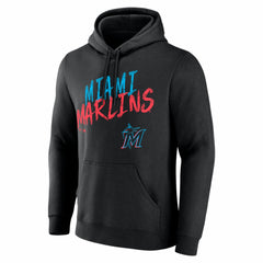 Miami Marlins  Hustle Personalized Name & Number Hoodie Black