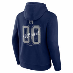 New York Yankees  Hustle Personalized Name & Number Hoodie Navy