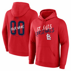 St. Louis Cardinals  Hustle Personalized Name & Number Hoodie Red