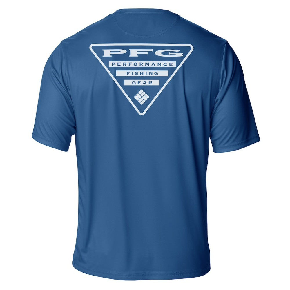 Colorado Avalanche Columbia PFG Terminal Tackle Omni-Shade T-Shirt Blue