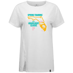 Pittsburgh Pirates Levelwear Women's 2026 Spring Training Influx Ball Bold T-Shirt White