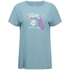 Minnesota Twins Levelwear Women's Influx Spring Training Sunrise Bold T-Shirt Blue