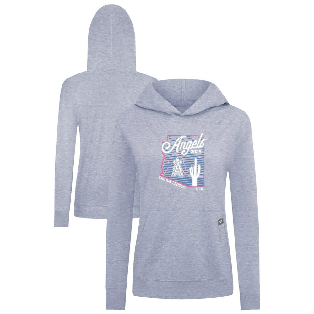 Los Angeles Angels Levelwear Women's Relay Spring Training Sunrise Bold Hoodie Light Blue