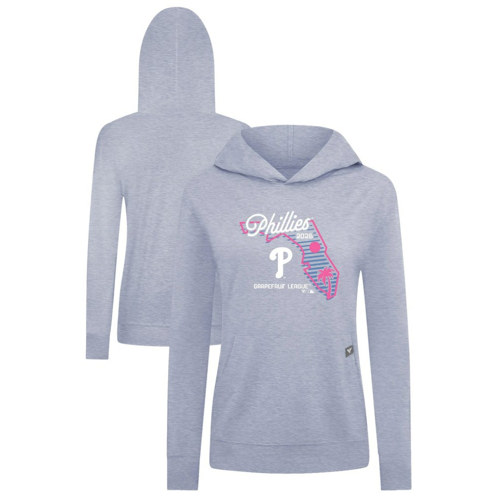 Philadelphia Phillies Levelwear Women's Relay Spring Training Sunrise Bold Hoodie Light Blue