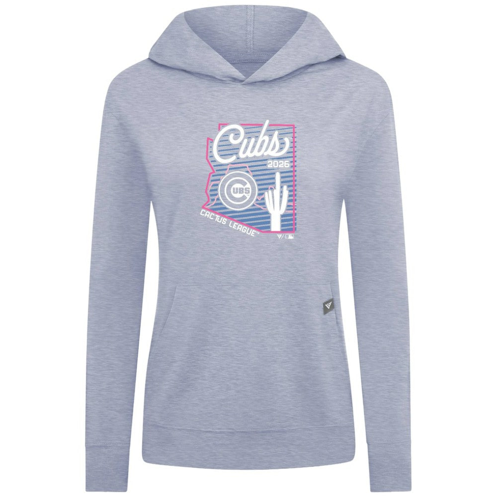 Chicago Cubs Levelwear Women's Relay Spring Training Sunrise Bold Hoodie Light Blue
