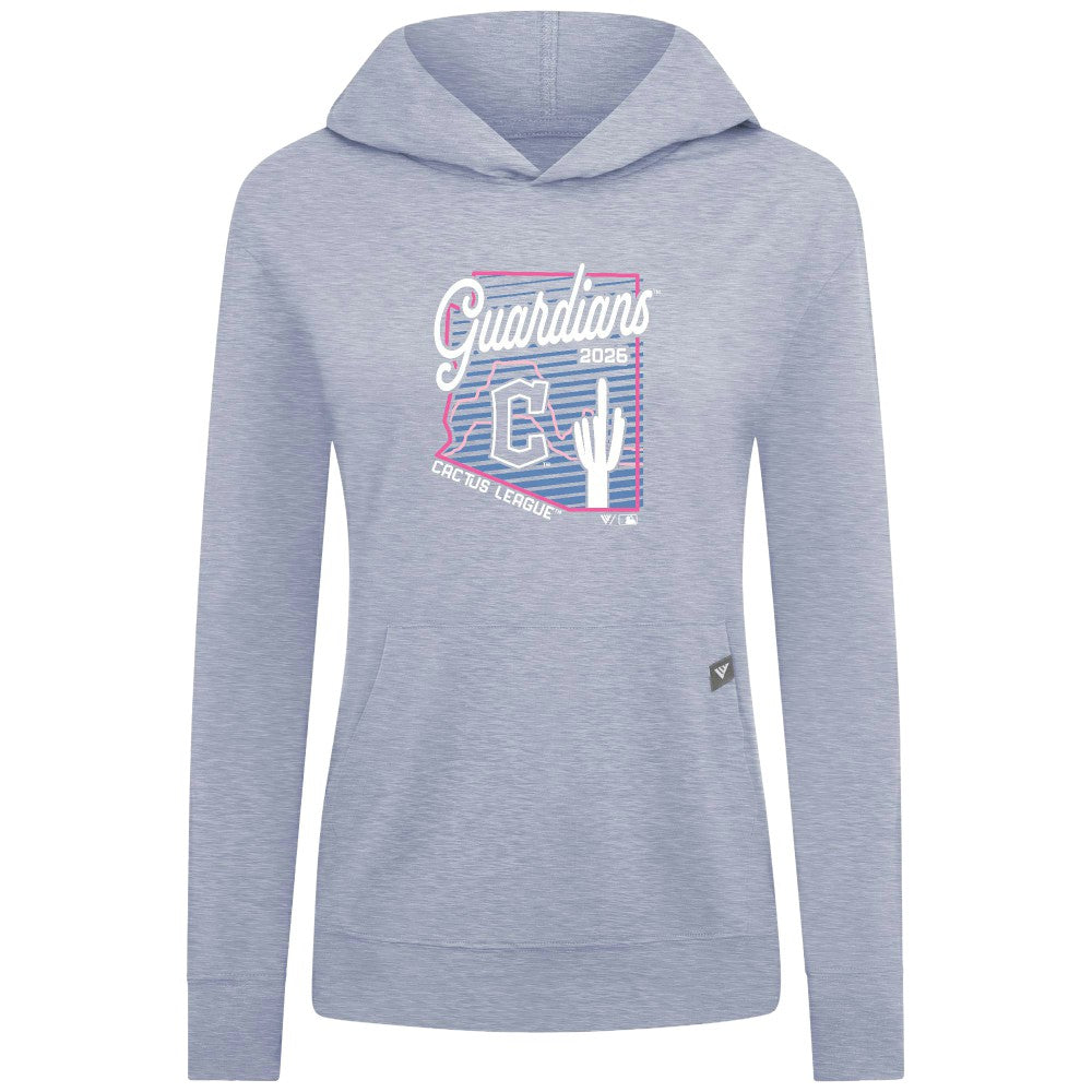 Cleveland Guardians Levelwear Women's Relay Spring Training Sunrise Bold Hoodie Light Blue