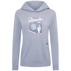 Milwaukee Brewers Levelwear Women's Relay Spring Training Sunrise Bold Hoodie Light Blue