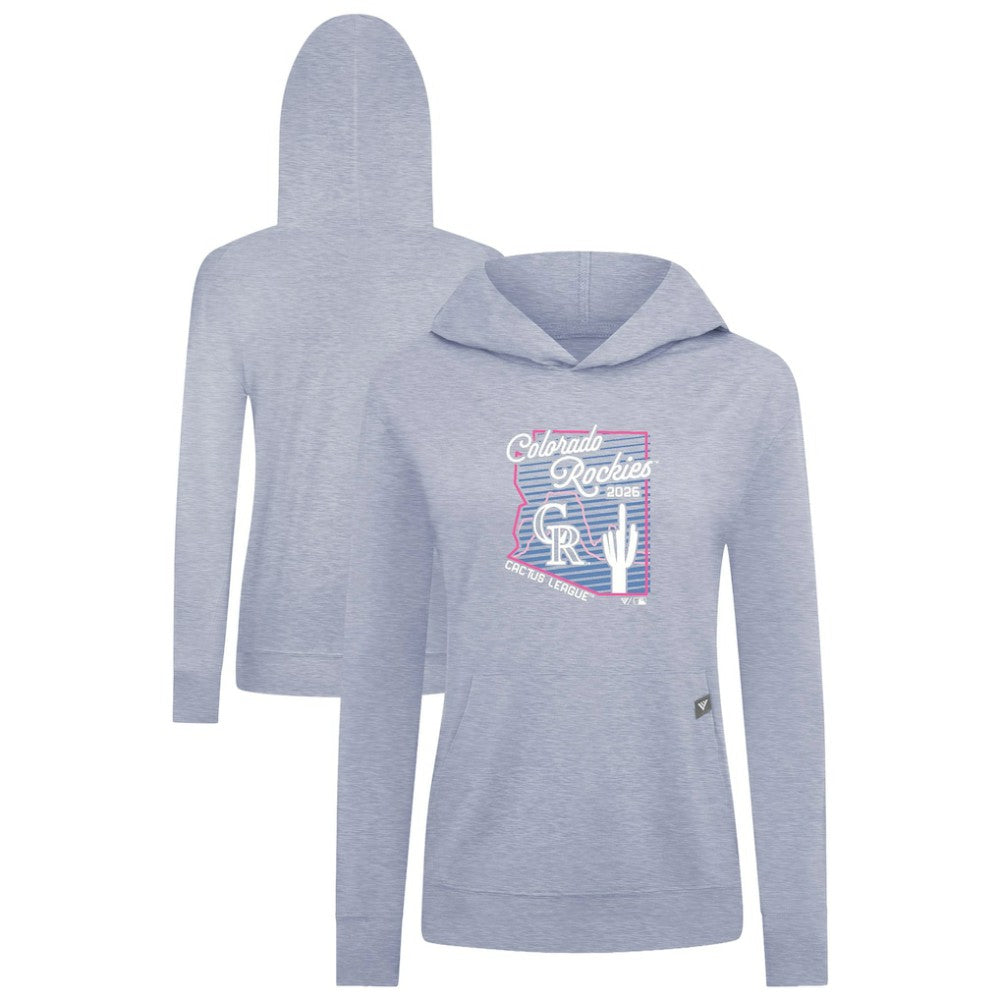 Colorado Rockies Levelwear Women's Relay Spring Training Sunrise Bold Hoodie Light Blue