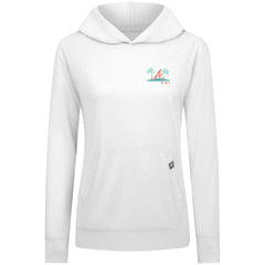 Atlanta Braves Levelwear Women's Relay Spring Break Panoramic Bold Hoodie White