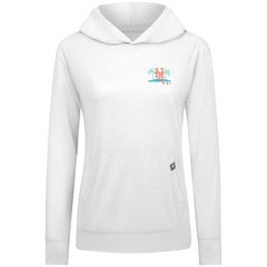 New York Mets Levelwear Women's Relay Spring Break Panoramic Bold Hoodie White