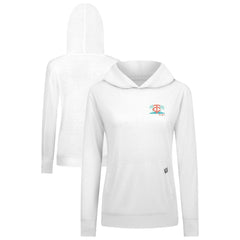 Minnesota Twins Levelwear Women's Relay Spring Break Panoramic Bold Hoodie White