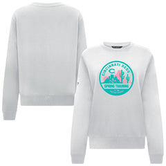 Cincinnati Reds Levelwear Women's Yvette Spring Training Badge Bold Sweatshirt White