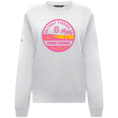 Detroit Tigers Levelwear Women's Yvette Spring Training Badge Bold Sweatshirt White