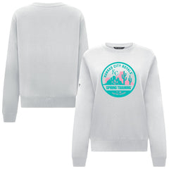 Kansas City Royals Levelwear Women's Yvette Spring Training Badge Bold Sweatshirt White