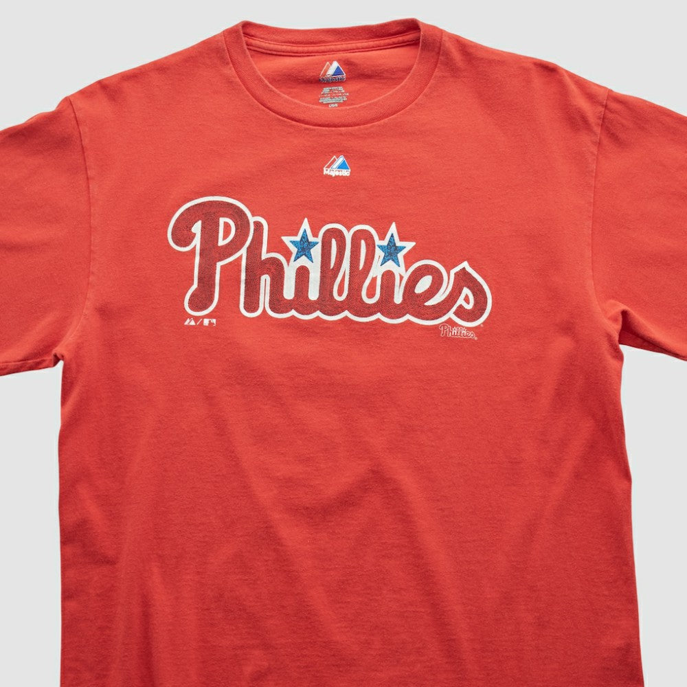Philadelphia Phillies Majestic 2000s T-shirt Red Vintage