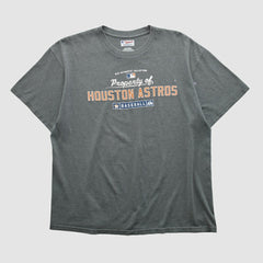 Houston Astros Majestic 2000s T-shirt Dark Heather Gray Vintage