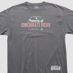 Cincinnati Reds Majestic 2000s T-shirt Dark Heather Gray Vintage