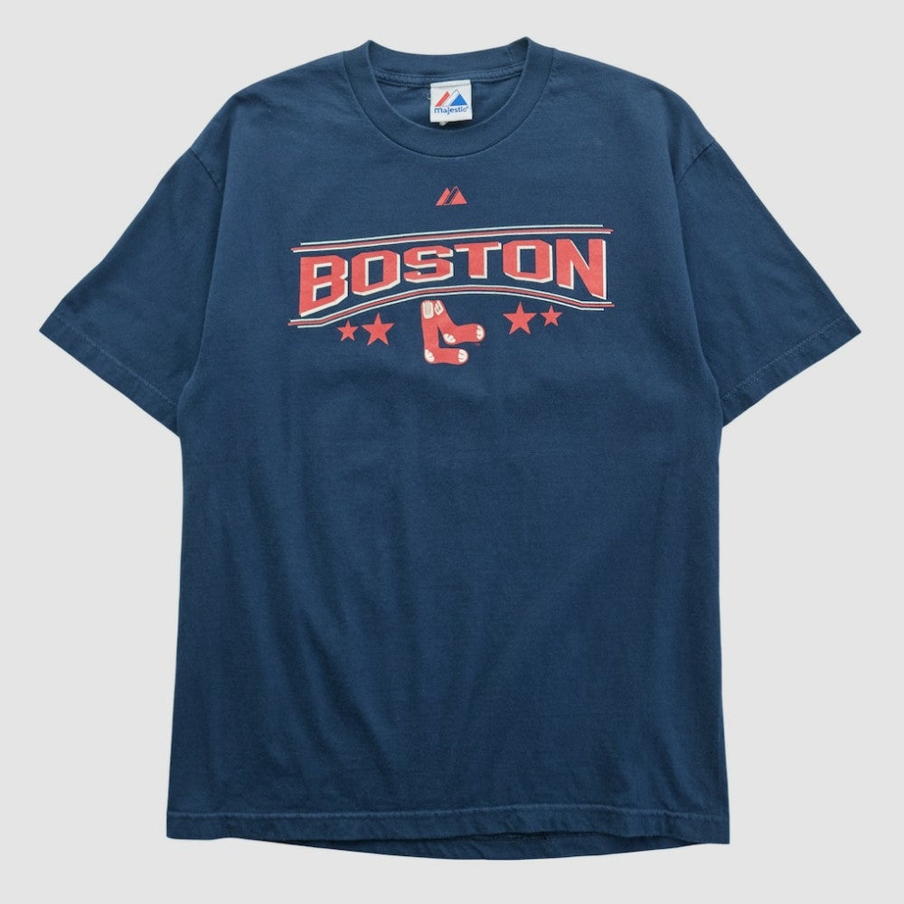 Boston Red Sox Majestic 2007 T-shirt Navy Vintage