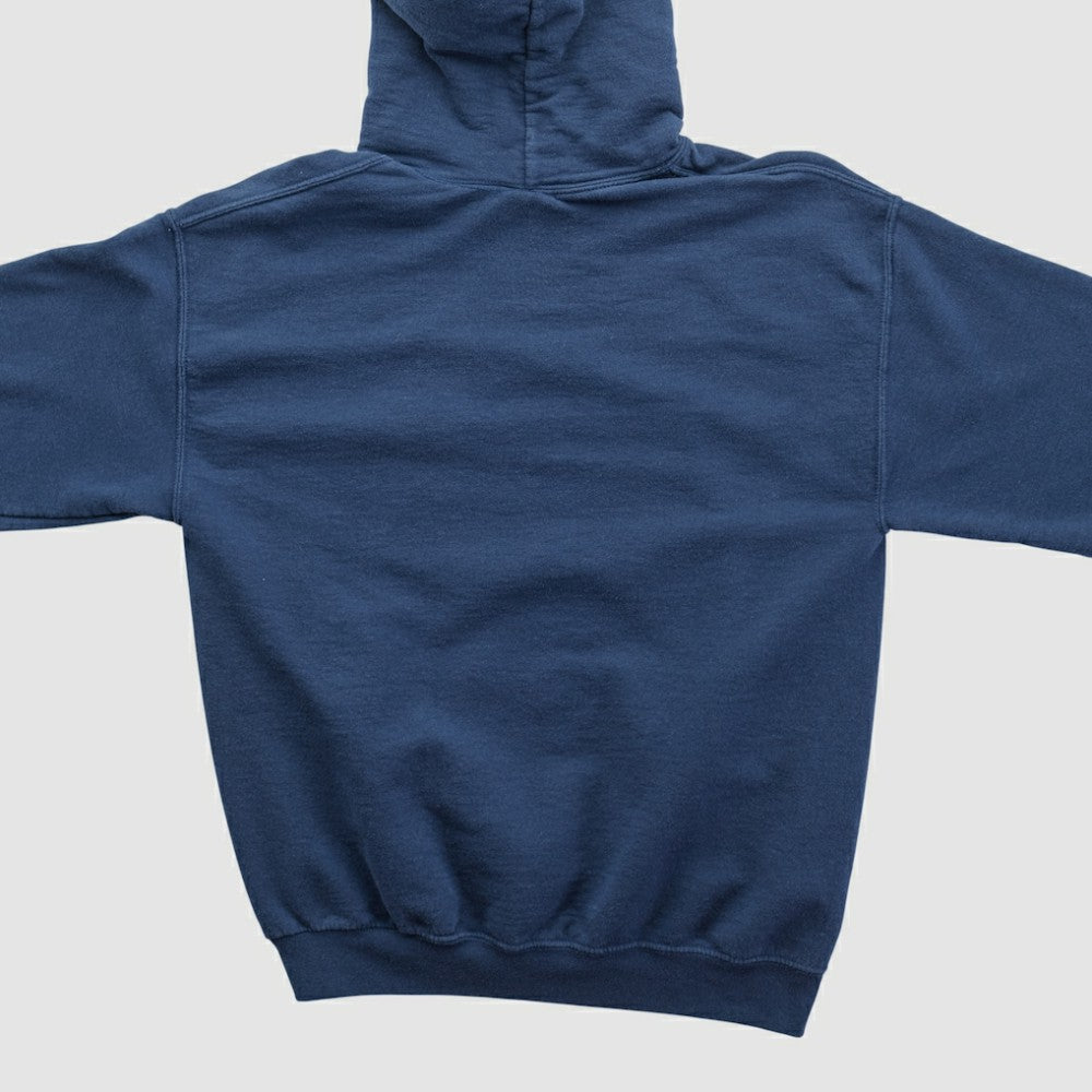 New York Yankees Stitches 2010s Hooded Pullover Sweatshirt Navy Vintage